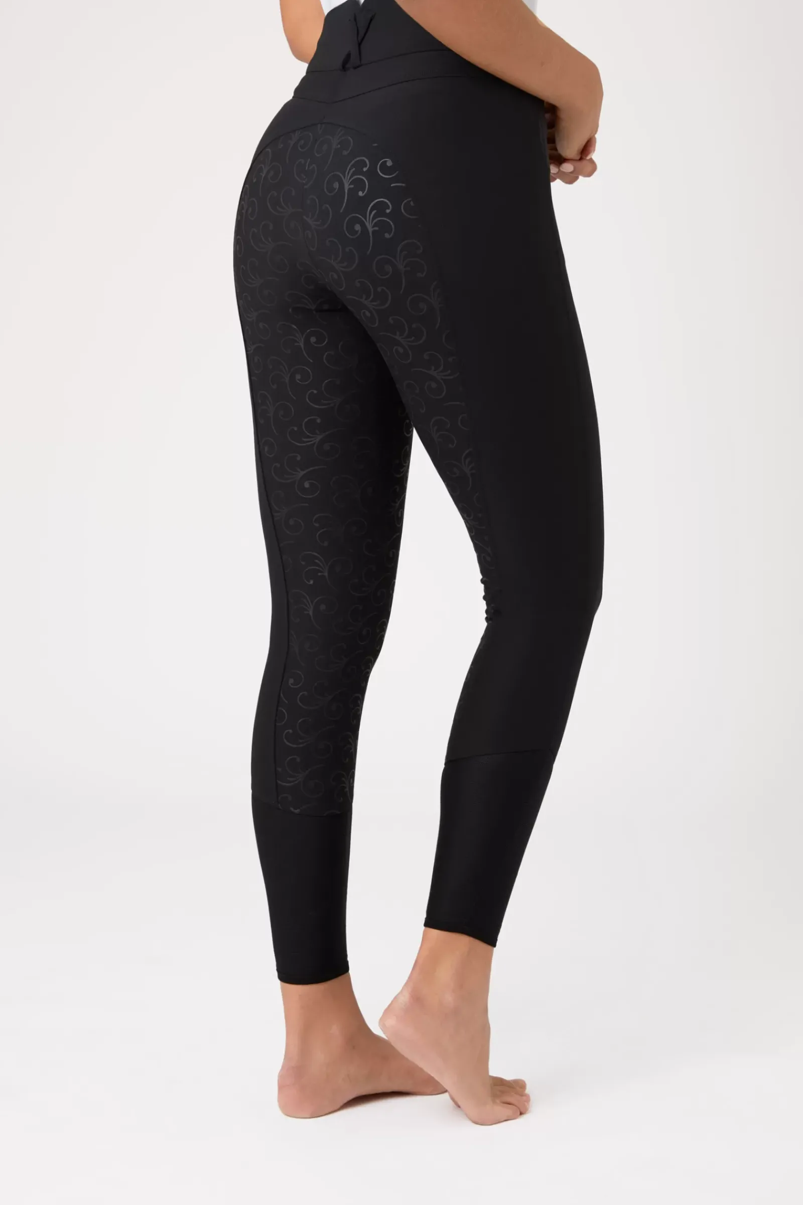 * Angelina Naisten Kokopaikkaiset Ratsastushousut Silikonipainatuksilla