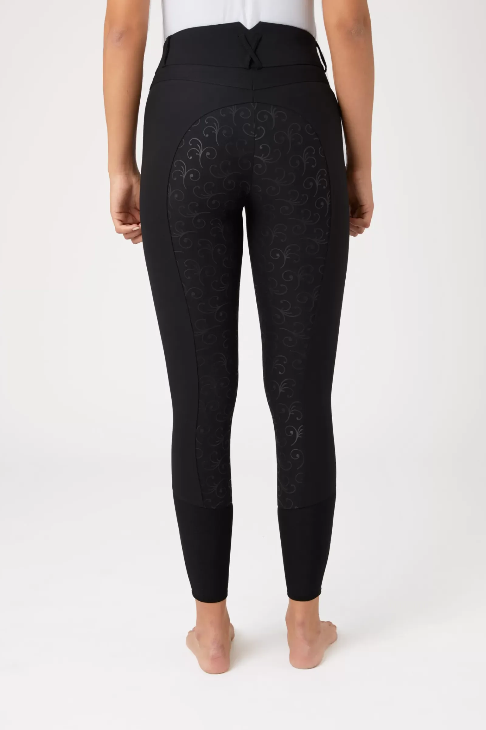 * Angelina Naisten Kokopaikkaiset Ratsastushousut Silikonipainatuksilla