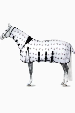 Sale * Defender Hyonteisloimi Kaulakappaleella Ja Vatsalapalla White/ Fly Print