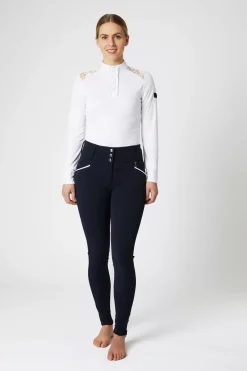 * Della KorkeaVyötaroiset Ja Kokopaikkaiset Ratsastushousut Silikonipainatuksilla Ja Tereilla