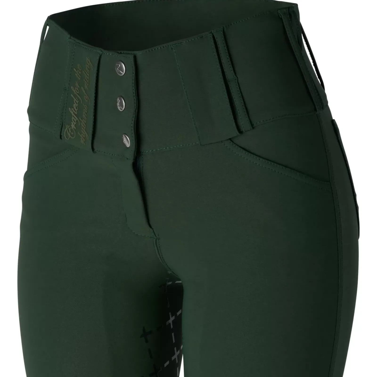 * Desiree Naisten Kokopaikkaiset Ratsastushousut Silikonipainatuksilla Ja Vyolenkeilla