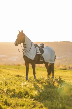 Hot * Eira Ratsastusloimi Hyonteissuojalla Ja Irrotettavalla Kaulakappaleella Harmaa