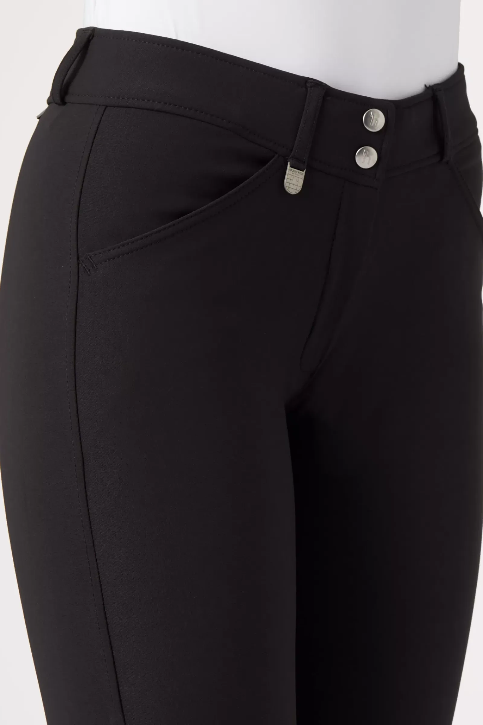 * Grand Prix -Naisten Ratsastushousut Nahkaisilla Kokopaikoilla