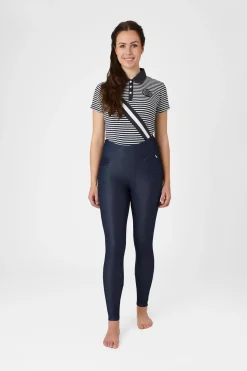 * Katia Denim Look Naisten Kokopaikkaiset Ratsastusleggingsit Silikonipainatuksilla