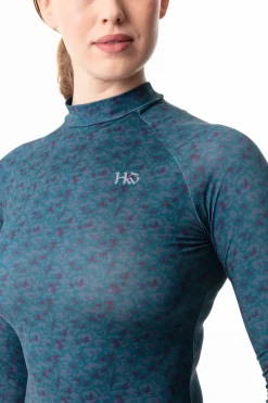 * Mia Naisten Pitkahihainen Treenipaita Verkkokappaleilla