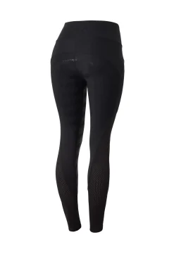 * Naisten KorkeaVyötaroiset Ja Kokopaikkaiset Ratsastusleggingsit Silikonipainatuksilla Ja Verkkomateriaalilla
