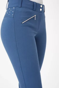 * Naisten KorkeaVyötaroiset Ratsastushousut Kokopaikoilla Ja Kristallisomisteilla