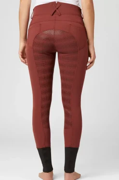 * Naisten KorkeaVyötaroiset Ratsastushousut Silikonipainatetuilla Kokopaikoilla Ja Kannykkataskulla