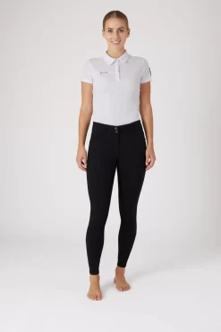 * Naisten Ratsastushousut Nahkapaikoilla Ja Kristallisomisteisilla Taskuilla