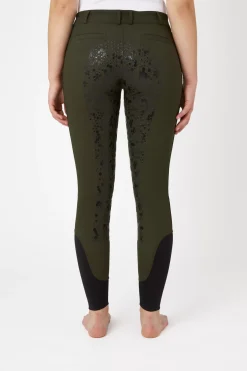 * Naisten Ratsastushousut Korkealla Vyötarolla Ja Silikonipainatetuilla Kokopaikoilla