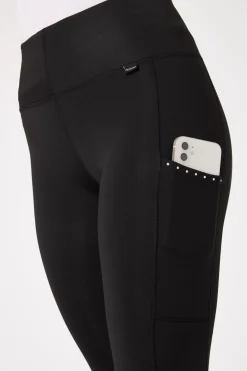 * Naisten Ratsastusleggingsit Silikonipainatetuilla Kokopaikoilla Ja Kristallisomisteisilla Taskuilla