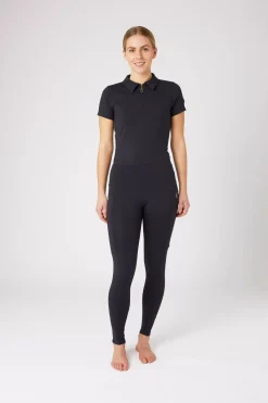 * Sagira Naisten Kokopaikkaiset Ratsastusleggingsit Silikonipainatuksilla Ja Kullanvarisilla Yksityiskohdilla