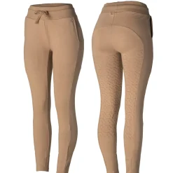 * Sara Organic Cotton Naisten Ratsastusleggingsit Silikonipainatetuilla Kokopaikoilla