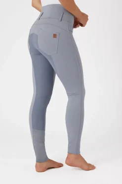 * Tara Naisten KorkeaVyötaroiset Ratsastushousut Nahkaisilla Kokopaikoilla