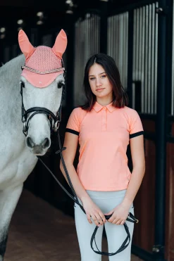 New * Viilentava Korvahuppu Peach Amber Pink