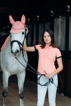 New * Viilentava Korvahuppu Peach Amber Pink