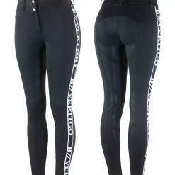 bvertigo B Vertigo Angelika Naisten Ratsastushousut Korkealla Vyötarolla Ja Silikonipainatetuilla Kokopaikoilla