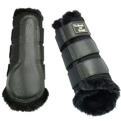 Hot backontrack Back On Track Hivutussuojat 3D Verkko Tekoturkiksella, L-Xl Black