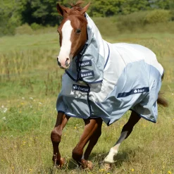 Discount bucas Buzz-Off Rain Karpasloimi Kaulakappaleella Silver/Blue