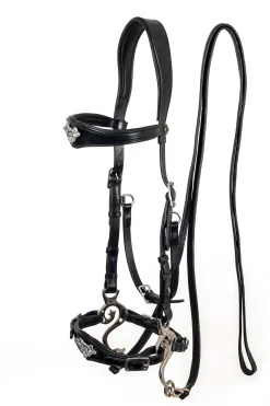 Clearance fra F.R.A. Imperial Hackamore Suitset, Shire Black