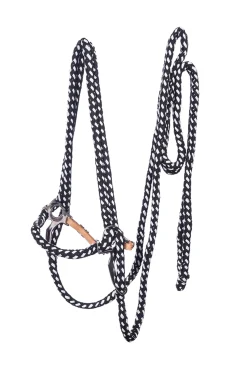 Hot fra F.R.A. Jasper Hackamore Kuolaimettomat Suitset Karvapehmusteella (System 2) Black/White