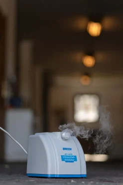 Discount hippomed Airone Akkukayttoinen Ultraaani-Inhalaattori Hevosille Maskilla, Lamminverinen Wh/Ab