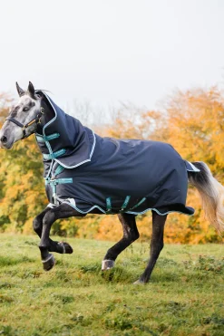 Hot horseware Amigo Bravo 12 Plus Medium Ulkoloimi, 250 G Navy/Airblue