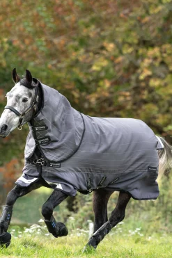 Clearance horseware Amigo Bravo 12 Reflectech Plus Ulkoloimi Irrotettavalla Kaulakappaleella, 100 G Grey/ Reflective/Black