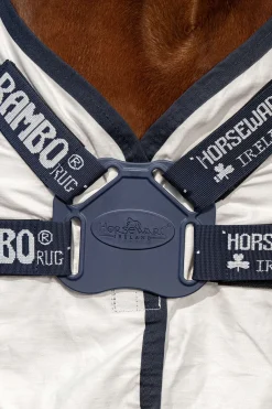 Hot horseware Rambo Natura Karpasloimi White/Dark Blue