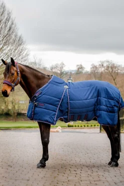 horseware Rambo Optimo Talliloimi 200 G Navy/Burgundy/Teal/Navy