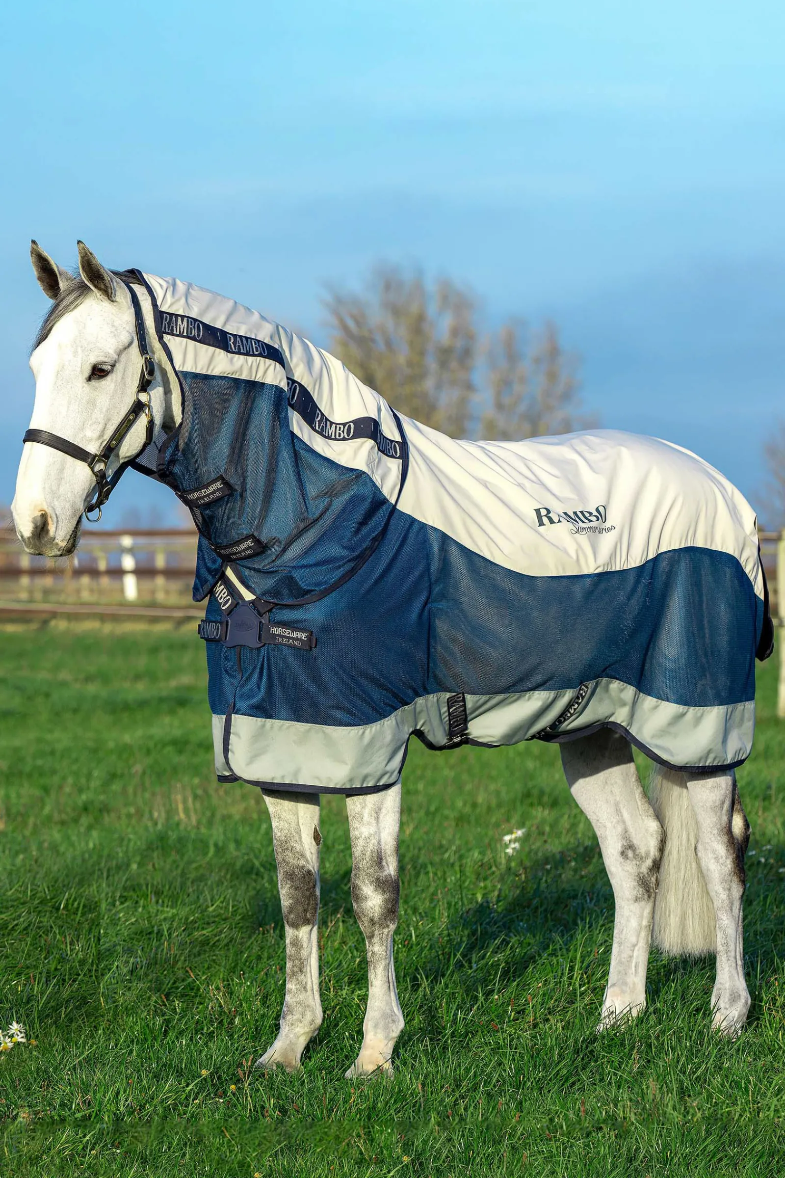 Discount horseware Rambo Summer Series Ulkoloimi Navy/Grey