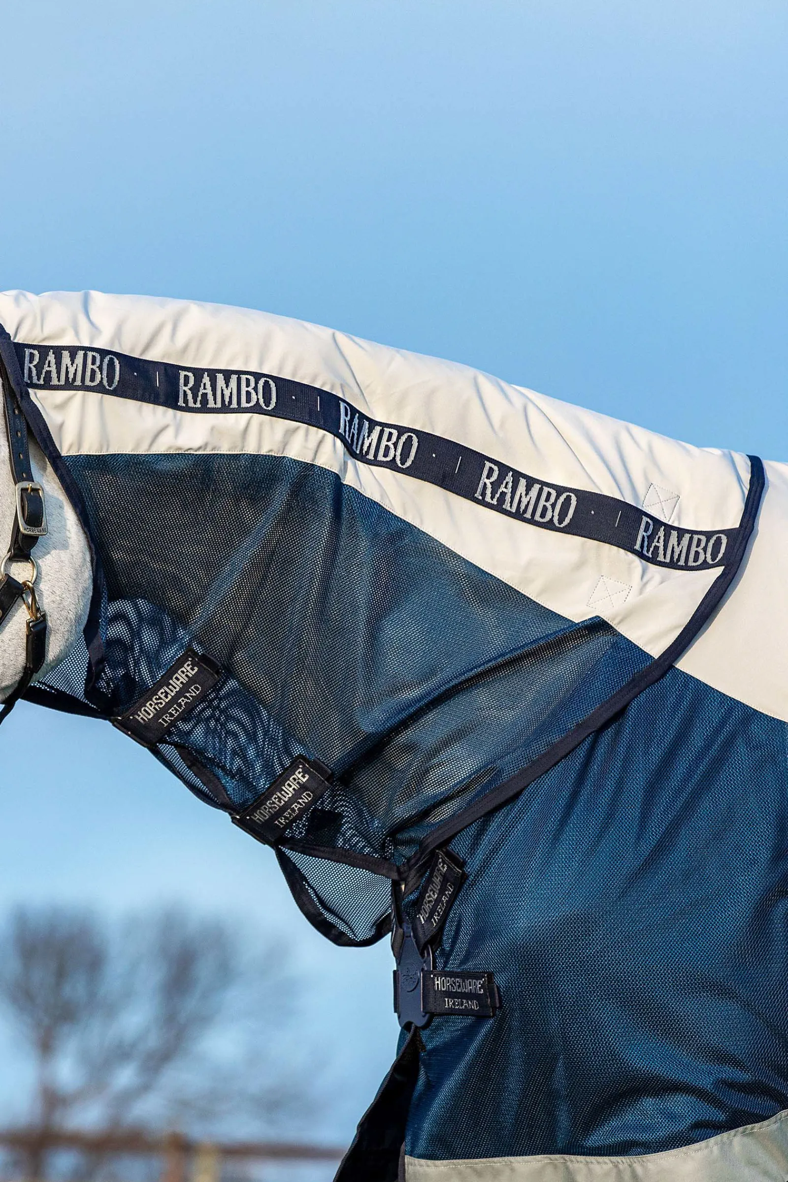 Discount horseware Rambo Summer Series Ulkoloimi Navy/Grey