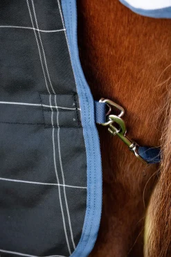 Hot horseware Rhino Reflectech Plus Vari-Layer Ulkoloimi, Sis. Irrotettavan Kaulakappaleen, 250 G Midnight Dark Blue/ Indigo Blue