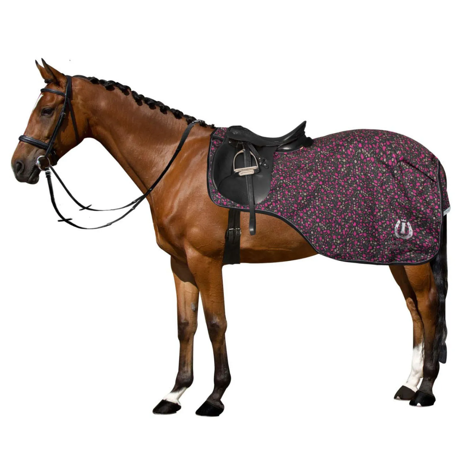 New imperialriding Imperial Riding Irh Flower Power Super-Dry Exercise Sheet Black/ Flower Print