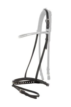 kavalkade Glansandi English Noseband For Kjartan Icelandic Bridle Black