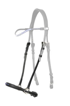 Sale kavalkade Kongablar Dropped Noseband For Aradis Icelandic Bridle Black/Blue