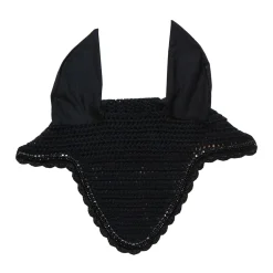 New kentucky Horsewear Korvahuppu Timanteilla Ja Helmilla, Pitka Malli Black