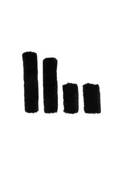 Outlet kentucky Horsewear Riimun Pehmustesetti Lampaankarvasta, 4-Osainen Black