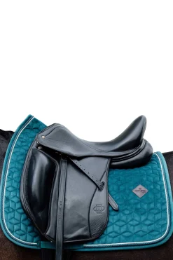 Sale kentucky Horsewear Saddle Pad Velvet Dressage -Kouluratsastussatulahuopa Emerald Green