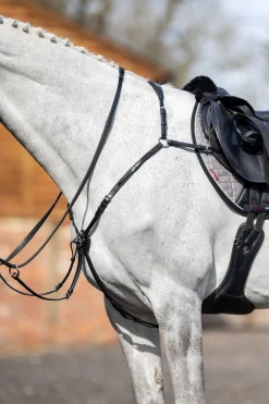 Best lemieux Breastplate With Detachable Matingale Black