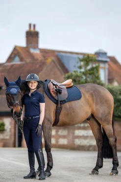 New lemieux Le Cool Grip Anti Slip Cooling Jump Saddle Pad Db/Ab