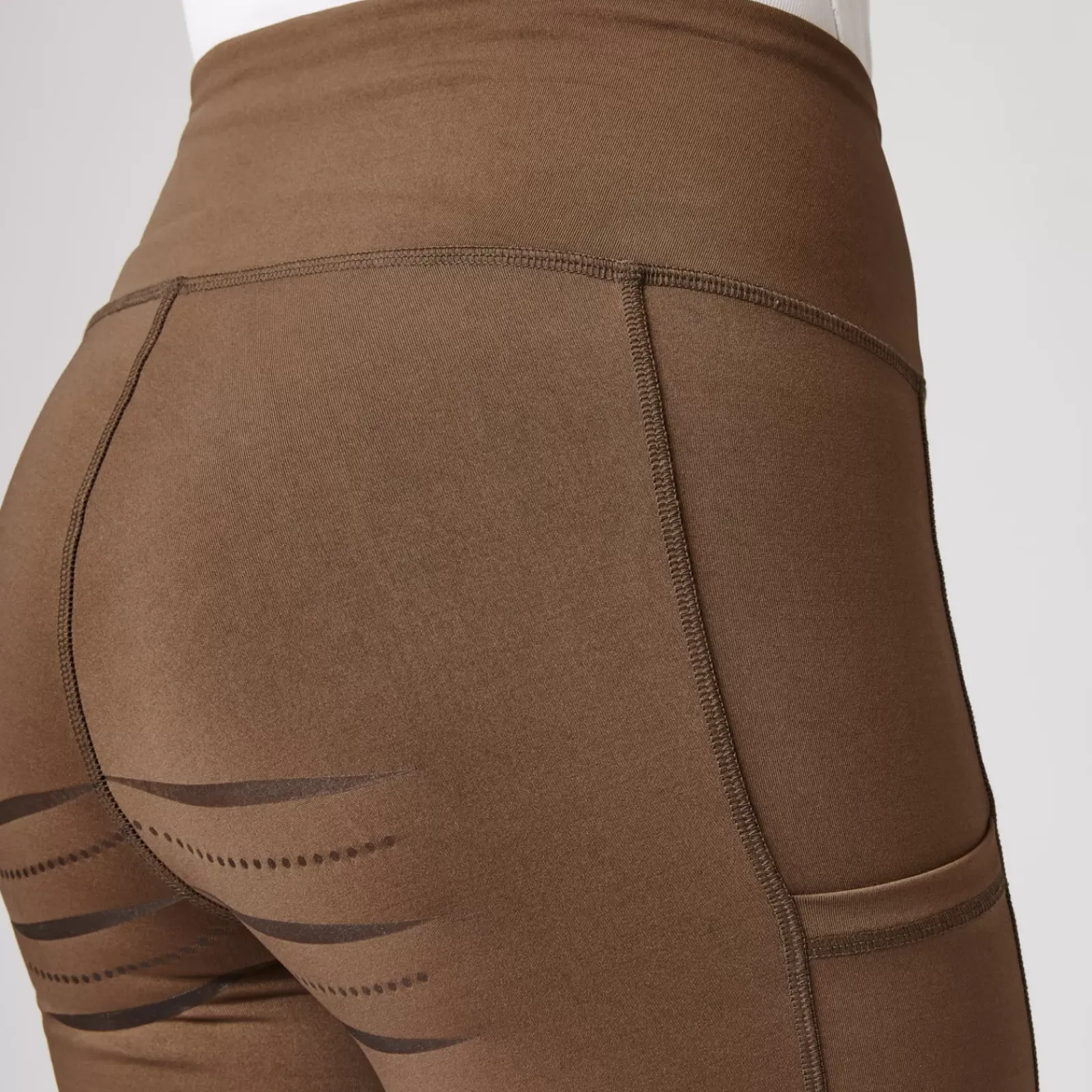 * Naisten Ratsastusleggingsit Silikonipainatetuilla Kokopaikoilla Ja Kannykkataskuilla