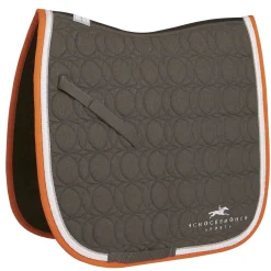 schockemohle Air Cool Dressage Pad Dl Ii -Kouluratsastussatulahuopa Grey Melange/Orange