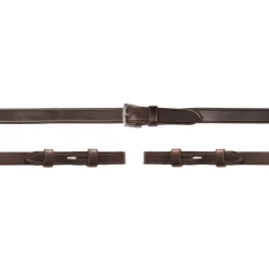 New schockemohle Kapeat Nahkaohjat, 13 Mm, Ilman Ohjas- Tai Martingaalistoppareita Dark Brown/Silver