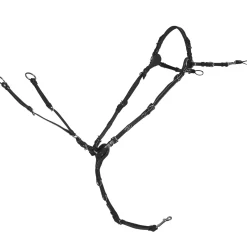 Hot schockemohle Sevilla Select Breast Collar -Rintaremmi Black/Cream/Silver