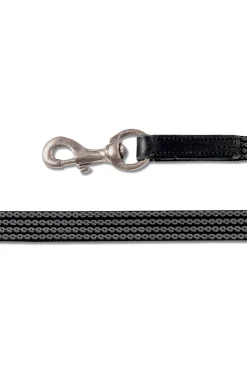Outlet waldhausen Islandic Reins Rubberised, With Carabiners Black/Silver