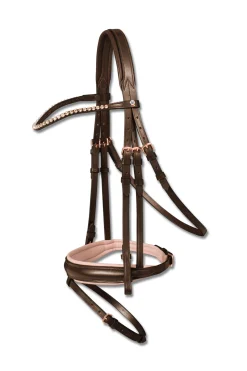 Clearance waldhausen X-Line Bridle Rose Brown/Rosa