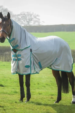 Outlet weatherbeeta Comfitec Essential Mesh Combo Neck -Karpasloimi Kaulakappaleella Grey/Blue/Bright Green