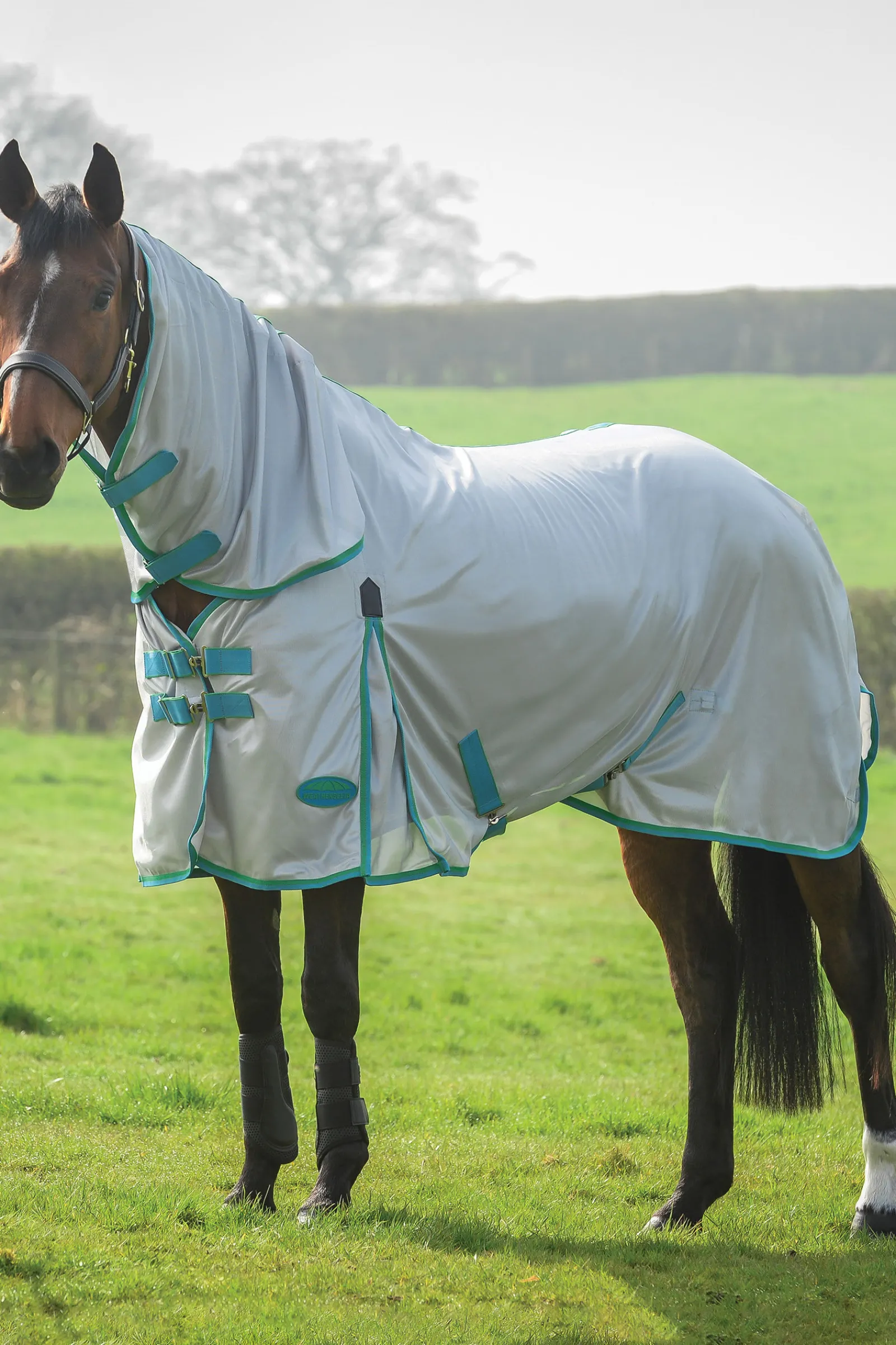 Outlet weatherbeeta Comfitec Essential Mesh Combo Neck -Karpasloimi Kaulakappaleella Grey/Blue/Bright Green